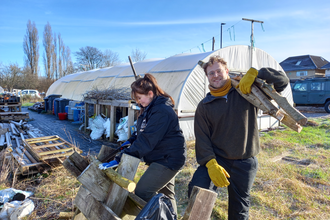 Lottie and Bill, winter placements at Grow Wilder