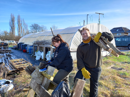 Lottie and Bill, winter placements at Grow Wilder