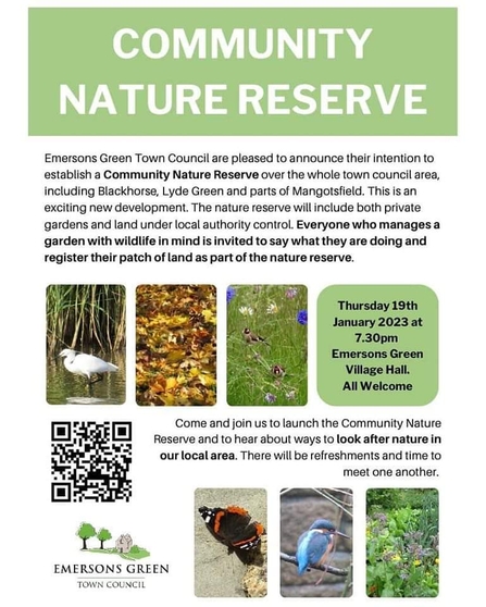 Emerson and Lyde Green Community Nature Reserve Poster