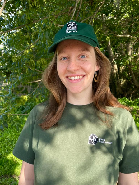 Rhea Warner in her AWT uniform with trees in the backgroun