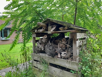 Thornbury Community Permaculture Project bug hotel