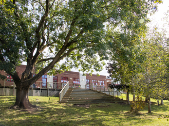 Horfield Church of England outdoor space with trees