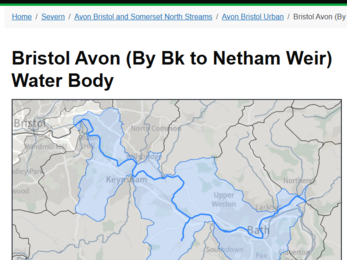 Map showing River Avon