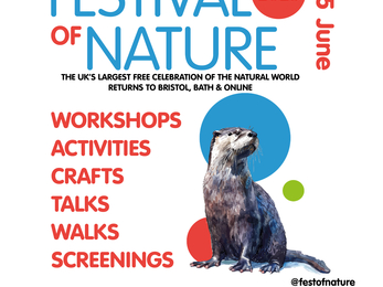 Festival of Nature poster with otter illustration