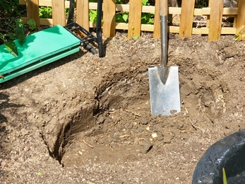 Digging a pond