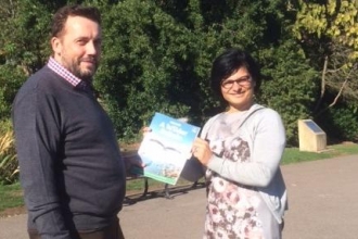 Ian Barret and Bristol West MP Thangam Debbonaire