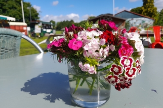 Redcatch Community Garden flowers on table 1