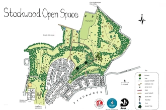 Stockwood Open Space Map, (c) Rebecca Howard