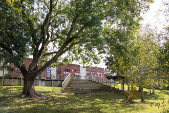 Horfield Church of England outdoor space with trees