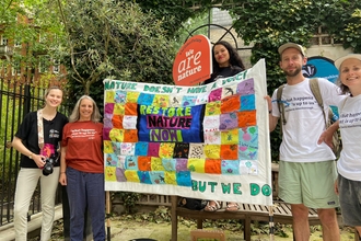 Image of Avon Wildlife Trust staff at rally