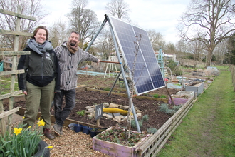 Nextdoor Nature Somer Valley staff members Rhea with local resident