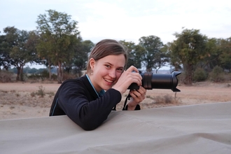 Emma Fennell Hodson with camera