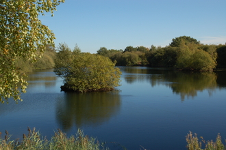 A river that has burst it's banks.