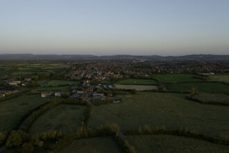Drone image of Ebdon Farm 