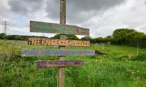 Frome Valley Growing Project signs