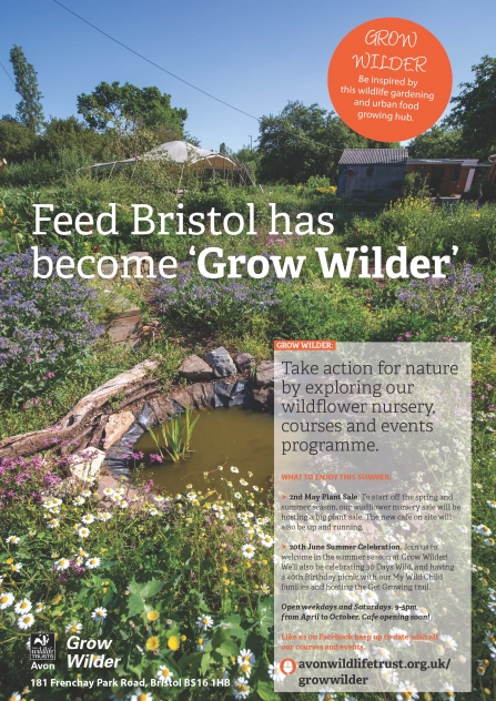 Feed Bristol to re brand as Grow Wilder poster