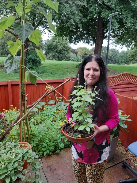 Shanti Puspa BS2 back garden 21 holy basil 2500px