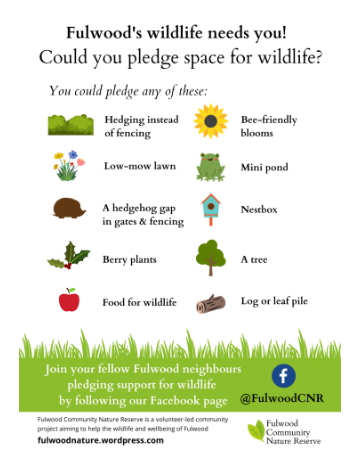 Fulwool Community  Nature Reserve Pledge