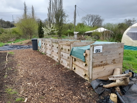 Compost bins at Grow Wilder