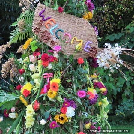 Welcome flowers for Friends Of Emersons Green Park festival