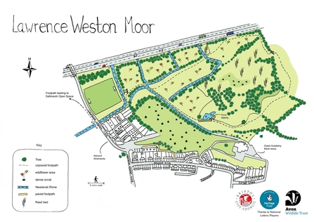 Lawrence Weston Moor Map, (c) Rebecca Howard