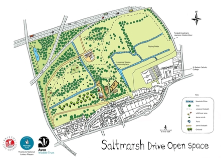 Saltmarsh Drive Open Space Map (c) Rebecca Howard