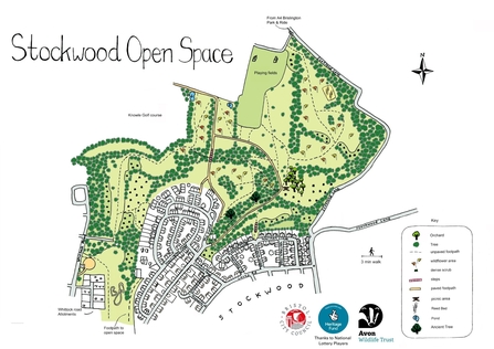 Stockwood Open Space Map, (c) Rebecca Howard
