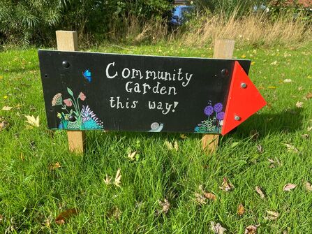 Community Garden Sign Wildlife Champions