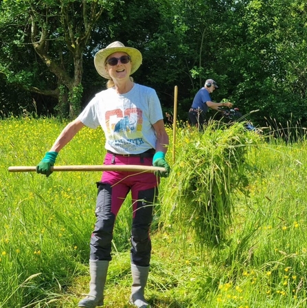 Sue, Pill and Easton in Gordano Wildlife Group