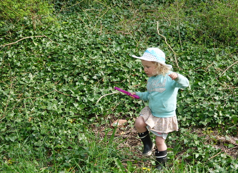 Child exploring