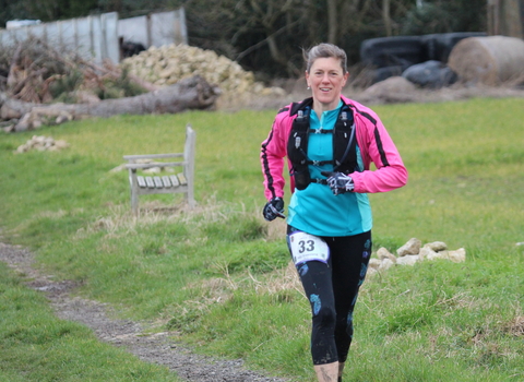 Runner in the Green Man Ultra