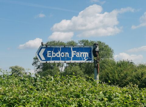 Sign for Ebdon Farm