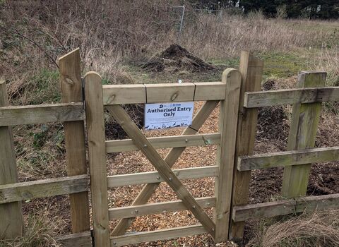 Accessible gate at Green Shoots