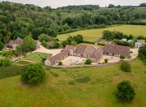Folly Farm Centre viewed from above